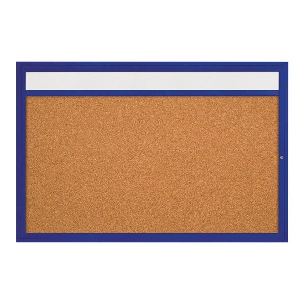 Hinge-less Radius Corkboard, 36"x36", Black Alum Frame/Pearl